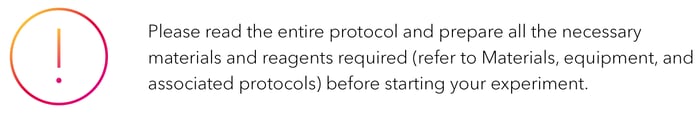 Read the entire protocol and prepare all the necessary materials and reagents required before starting your experiment.